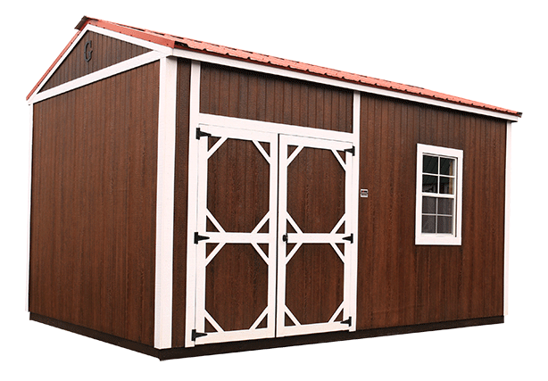 Graceland portable building 2025 water chestnut tan